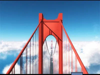 For VUE Suspension Bridge A 3D model