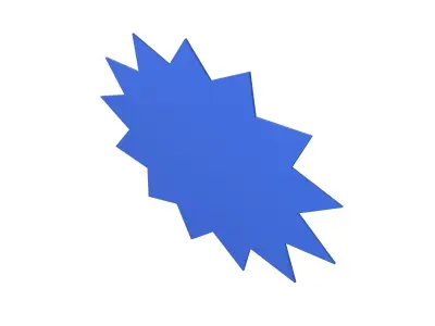 Promotions Sale Paper Card v1 008 Low-poly 3D model