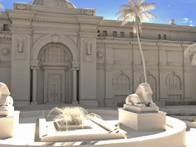 The Egyptian museum 3d model 3D model
