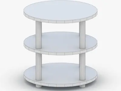 0406 - Coffee Table Low-poly 3D model