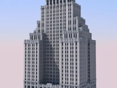 Park Plaza Hotel 3D print model