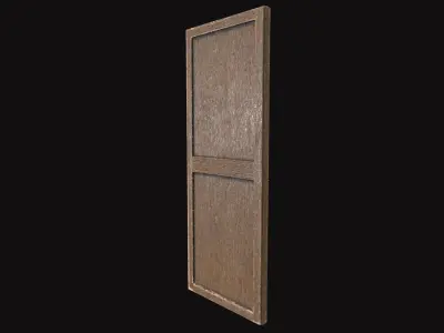 Medieval Window Part Right V01 Low-poly 3D model