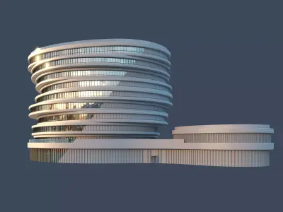 Office Building Archviz 3D model  3D model