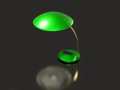 Desk table lamp 3D model PBR Free low-poly 3D model