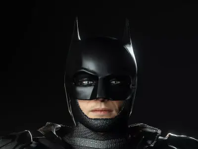Batman Prototype Suit Low-poly 3D model