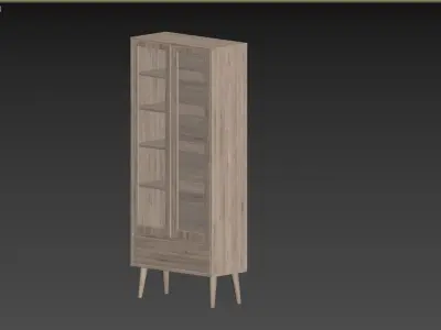 Glass cabinet NAGANO 3D model purchase