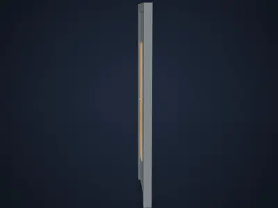 Office Door PBR Low-poly 3D model