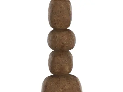 Stacked Pebble Floor Lamp 3D model