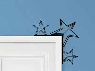 Star Door Corner Decor 3D print model purchase