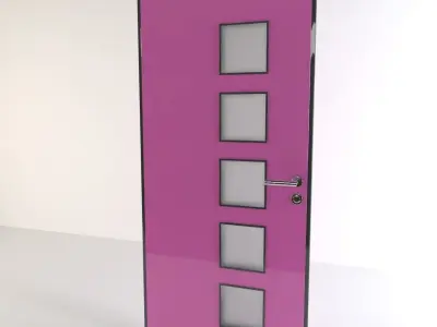 Office Door A02 3D model