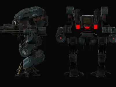 Combat Robot 3d Model 3D model purchase