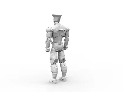 Guile Action figure articulated Street Fighter  3D print model