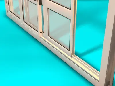 Aluminium Window 3D model