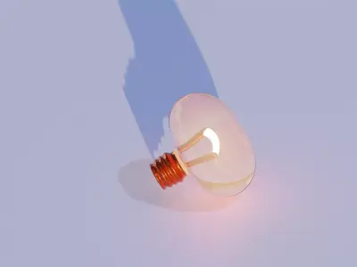 An ugly shaped bulb Free 3D model