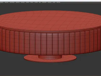 Giove Coffee Table by Daytona Low-poly 3D model