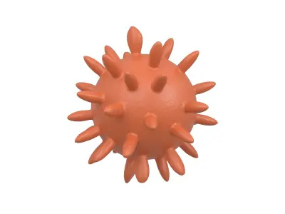 Virus v4 009 Low-poly 3D model