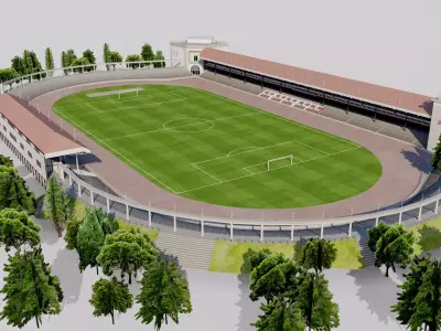 Old Olympisch Stadion - Antwerp Belgium 3D model