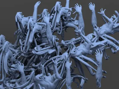 Hellscape body mound  3D model