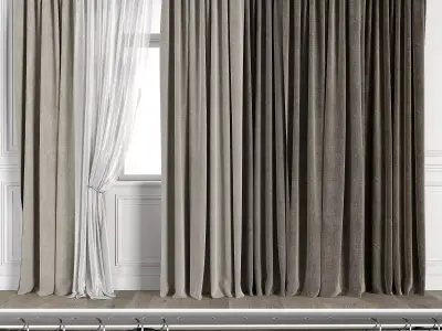 Curtain Set 506C 3D model