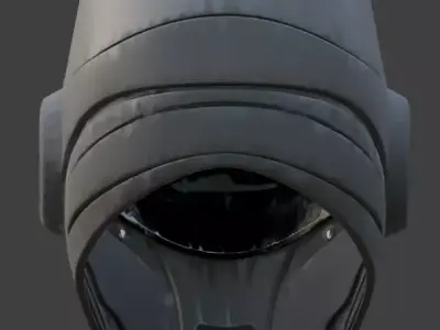 Cyber-Synthetic Stealth Operative Helmet 3D Model Low-poly 3D model