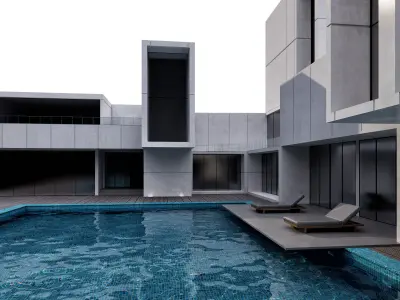 MODERN HOUSE NO15 A 3D model