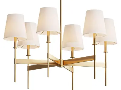 Taylor 6 Light Chandelier 3D model
