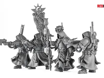 Janissaries - Command Squad of the Imperial Force 3D print model