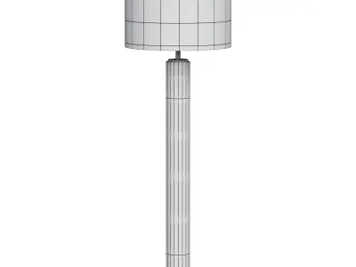 Pillar Floor Lamp Low-poly 3D model