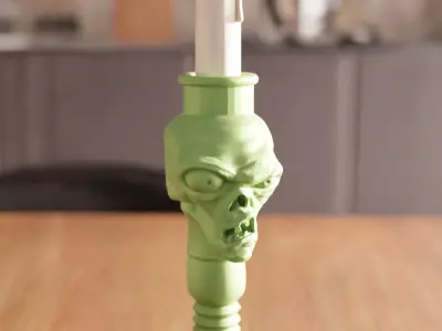 Zombie Candle Holder STL File - 185 3D print model