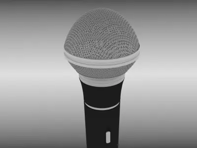 Microphone high detail 3D model