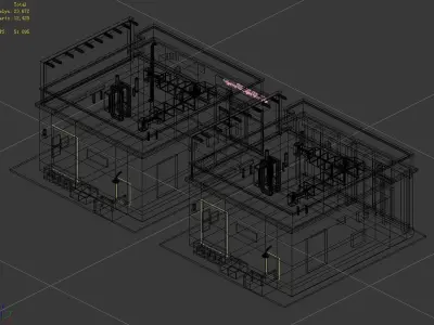 Future World - Business District 01 3D model