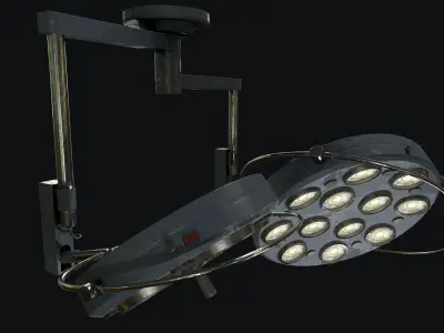 Large Operating Lamp Low-poly 3D model