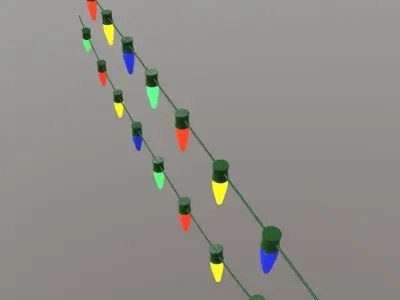 Fairy Lights Low-poly 3D model