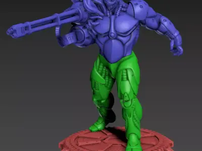 BGC Bloomers GAU Unit 130mm and 32mm 3D print model