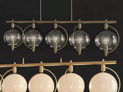 Hubbardton Forge Pluto low poly 3d model Low-poly 3D model