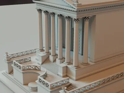 Temple 3D printable model 3D print model purchase