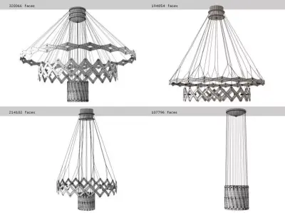 Z chandeliers 3D model