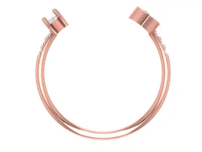 Women Light Weight Band Ring 3D print model 24