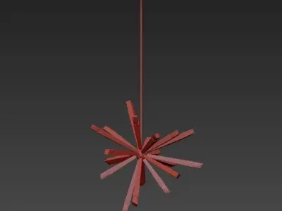 Starburst Pendant 3D model