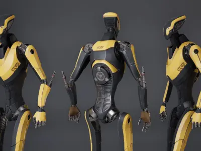 Robot 1 Low-poly 3D model purchase
