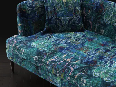 Velvet Romo Black Edition Maroque Lazurite 4k PBR Texture