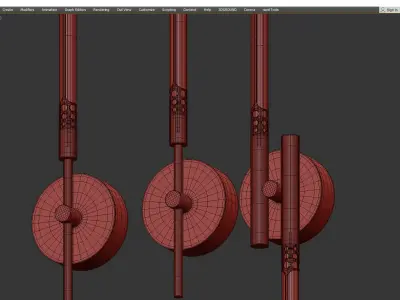 VALA WALL Low-poly 3D model