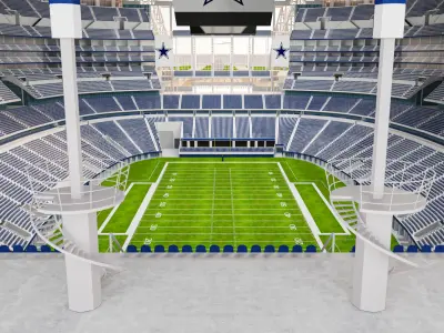 AT and T Stadium - Cowboys 3D model