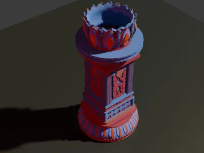 Buddhist Temple Stupa 3D model