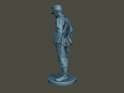 German soldier ww2 Looking Down G3 3D print model