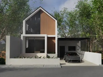 Scandinavian House Exterior 3D model