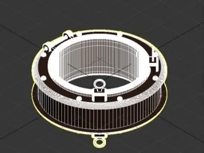 Porthole metal 3D model