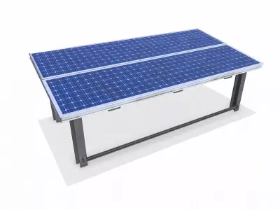 Solar Panel Low-poly PBR Low-poly 3D model