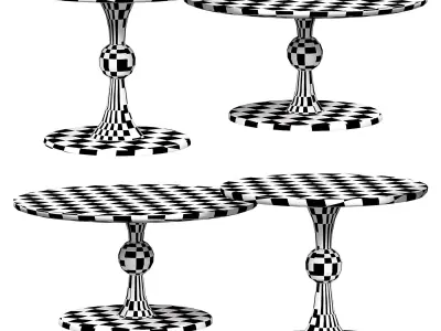 Contemporary Turned Table Clessidra By Bodema 3D model