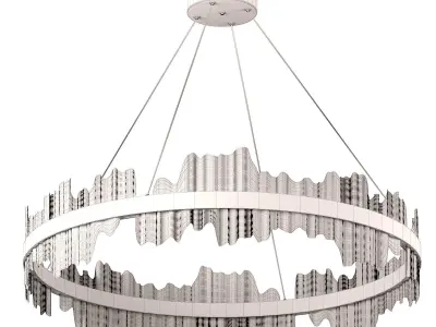 Nera Modern Ring Chandelier 3D model